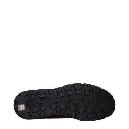 Eleventy Brown Leather Athletic Sneakers