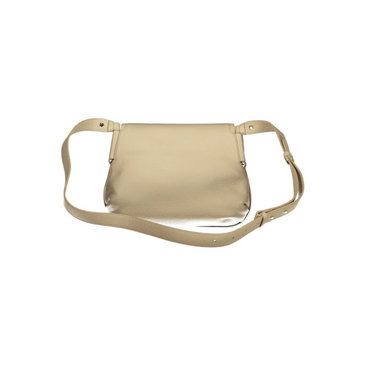 Coccinelle Beige Leather Woman Shoulder Bag