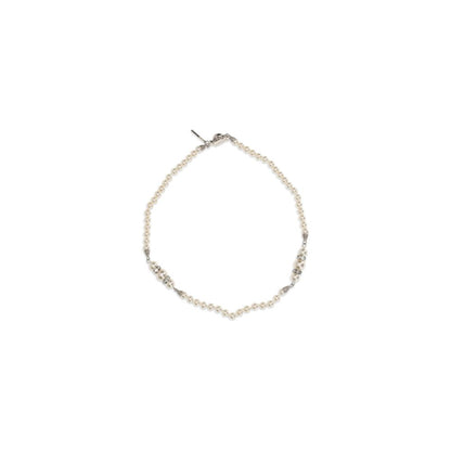 Alessandra Rich Silver Metal Necklace