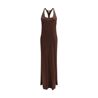 Staud Brown Silk Casual Dress