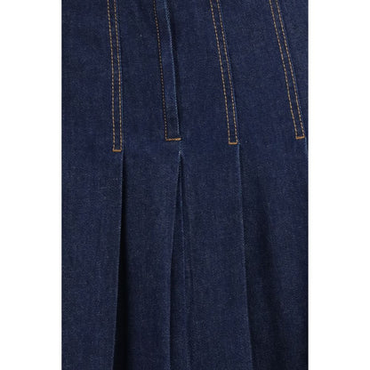 Max Mara Blue Denim Skirt