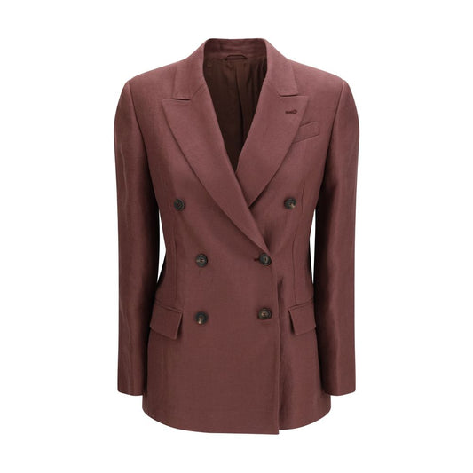 Brunello Cucinelli Bordeaux Linen Clothing