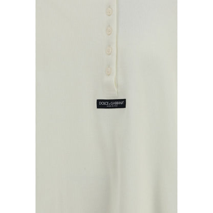 Dolce & Gabbana Beige Cotton Long Sleeve T-Shirt