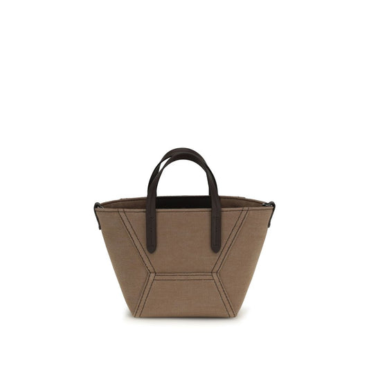 Brunello Cucinelli Beige Cotton Handbag