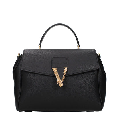 Versace Black Leather Handbag