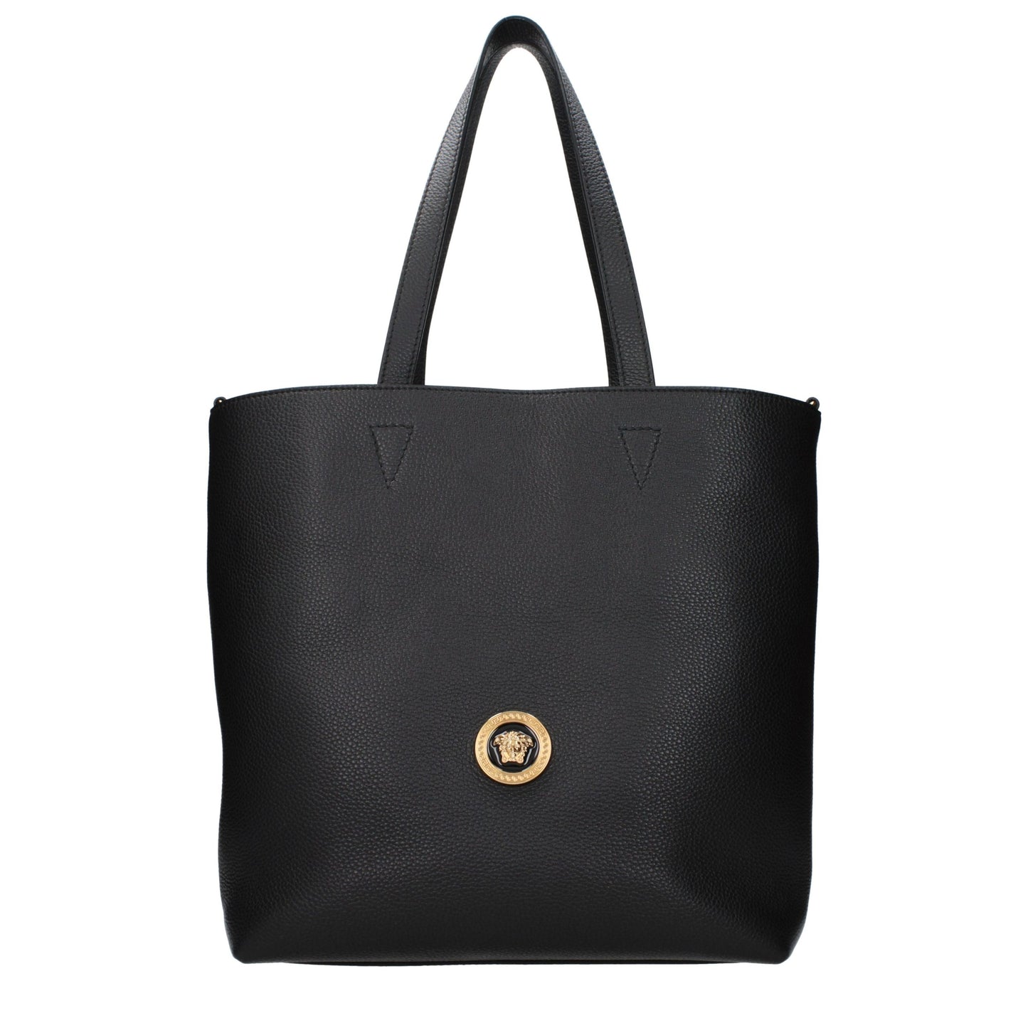 Versace Black Leather Shoulder Bag