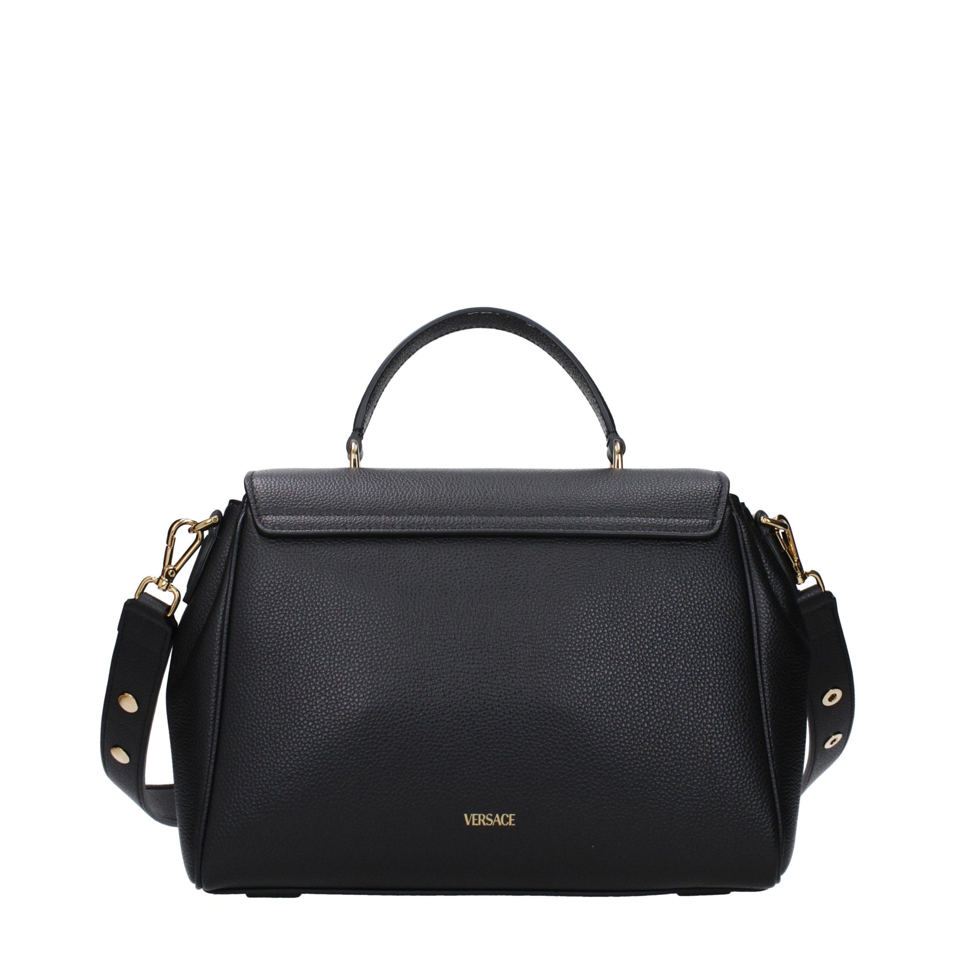 Versace Black Leather Handbag
