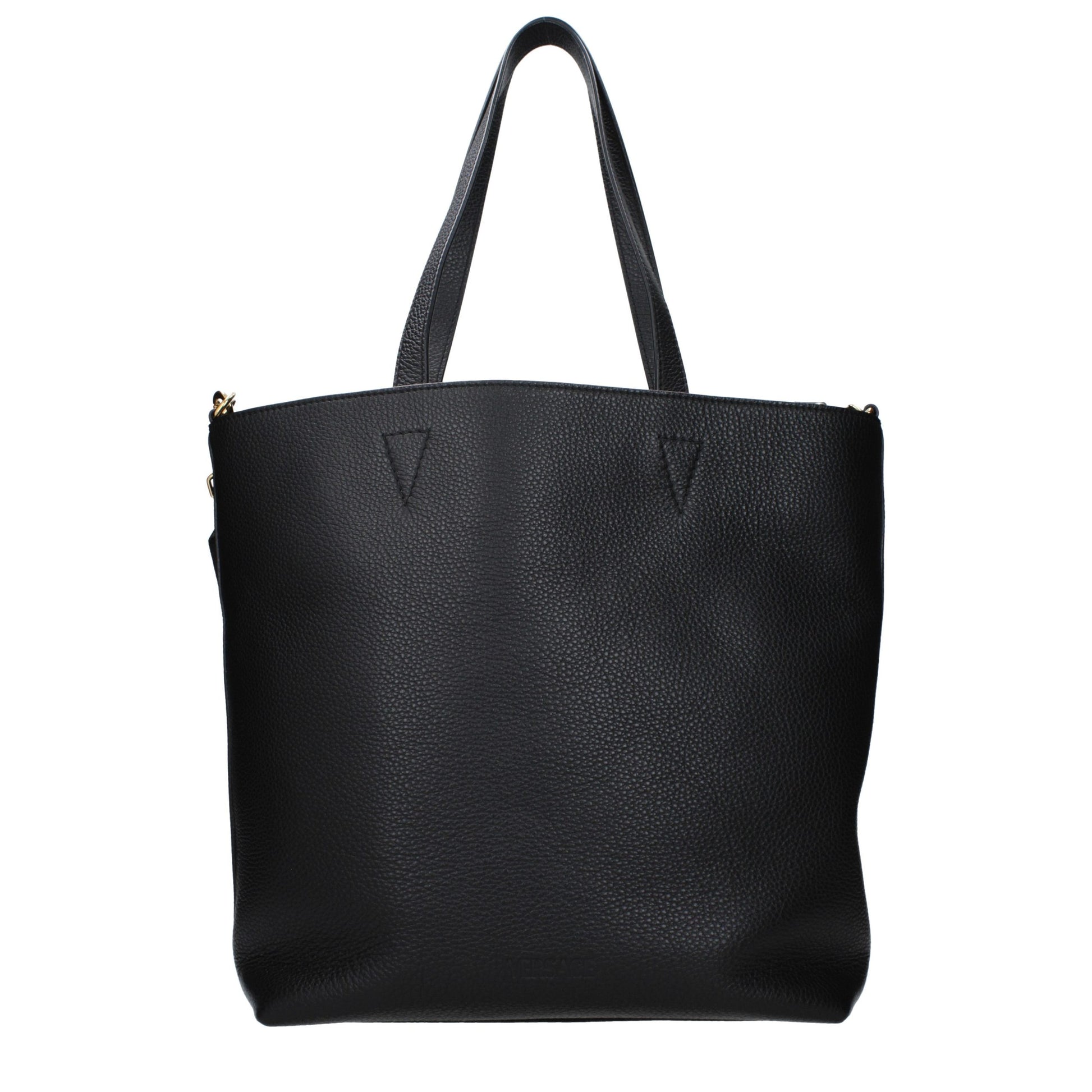 Versace Black Leather Shoulder Bag