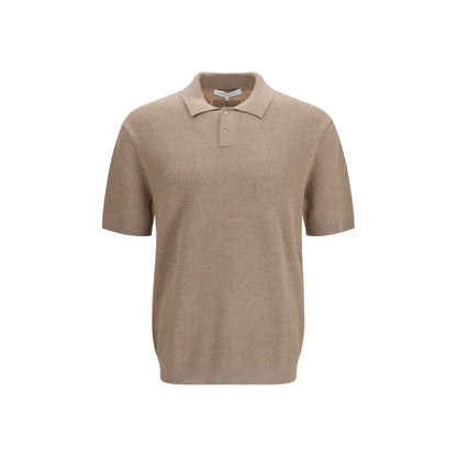Maison Kitsuné Beige Cotton Polo Shirt