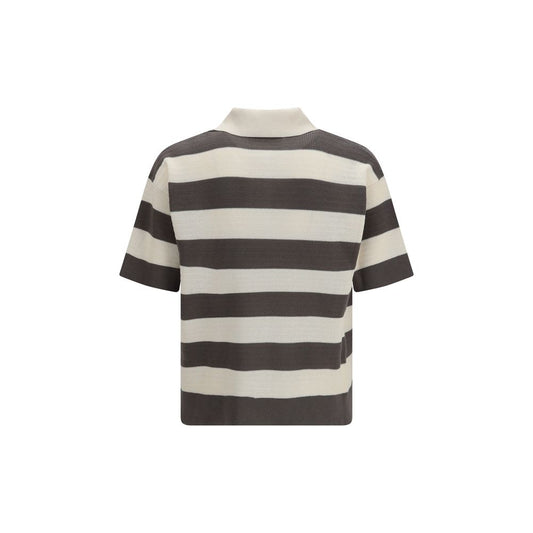 Ami Paris Multicolor Cotton Polo Shirt