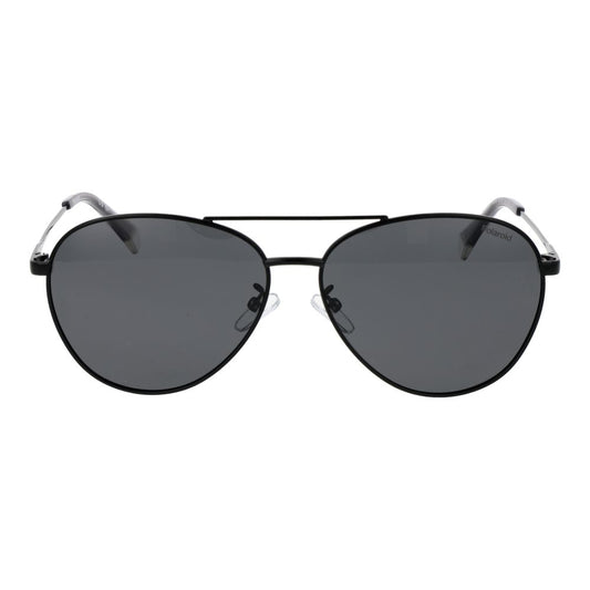 Polaroid Black Metal Sunglasses
