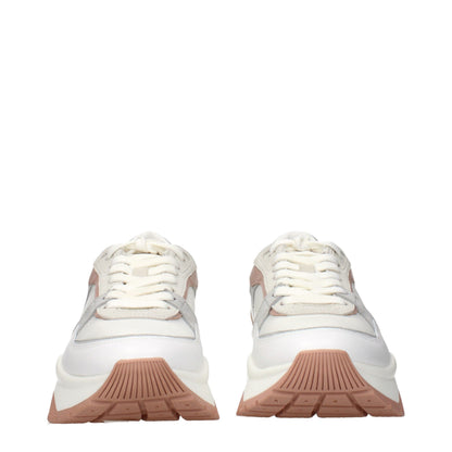 Jimmy Choo White Fabric Sneakers