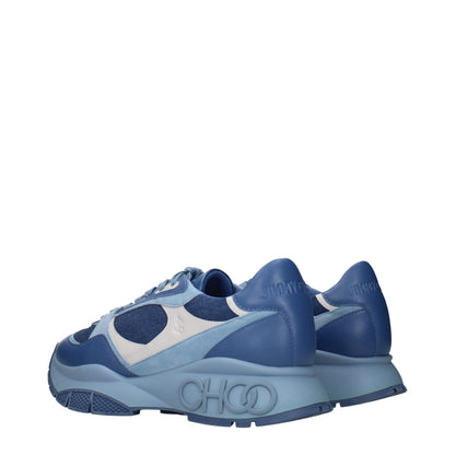Jimmy Choo Blue Fabric Sneakers