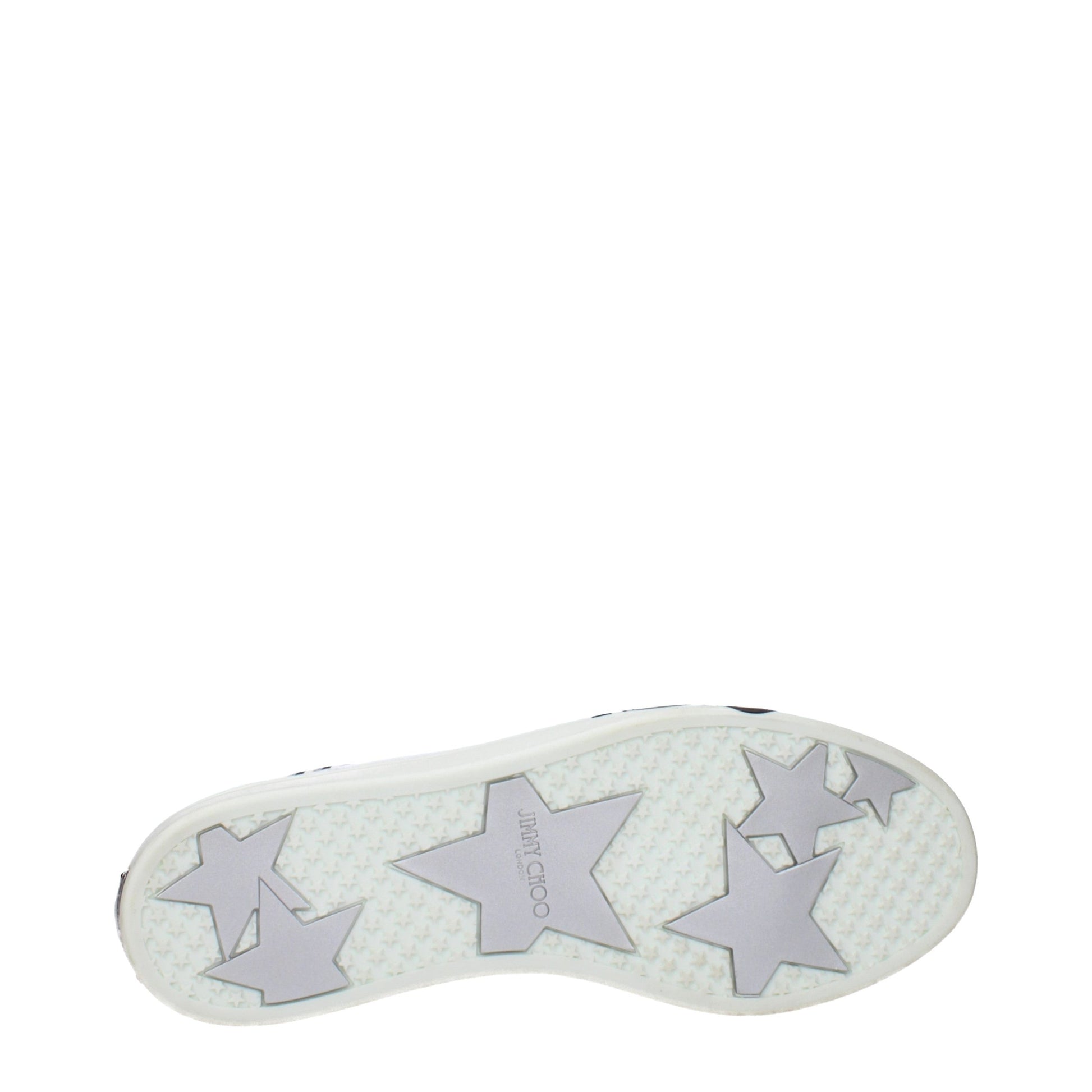 Jimmy Choo White Leather Low Top Sneakers