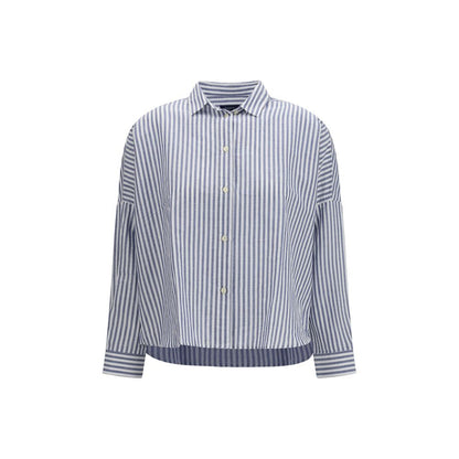 Deperlu Multicolor Linen Pattern Shirt