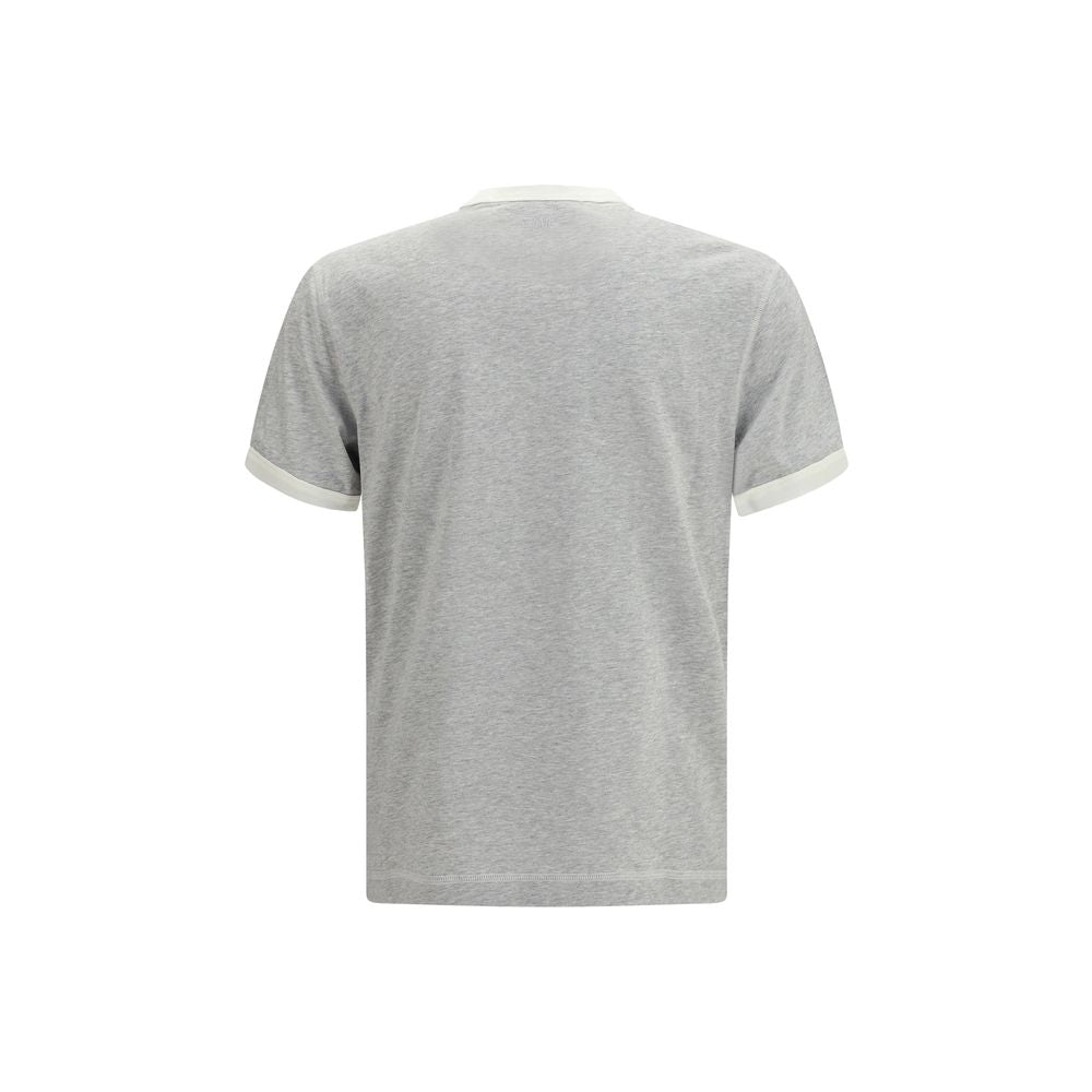 Ami Paris Gray Cotton T-Shirt