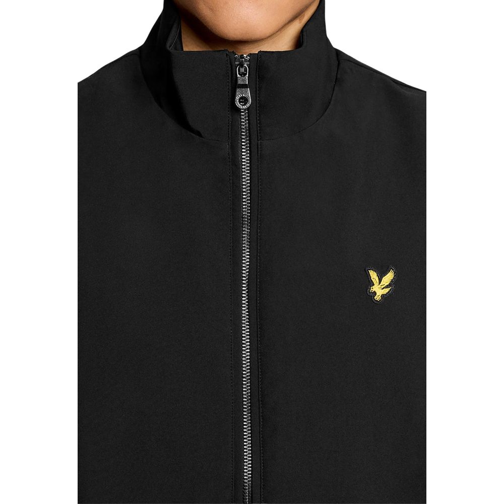 Lyle & Scott Black Polyester Sleveless Jacket