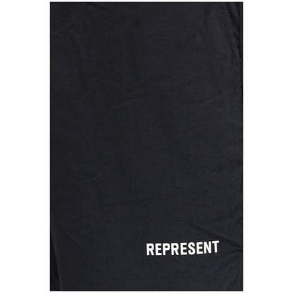Represent Black Fabric Shorts