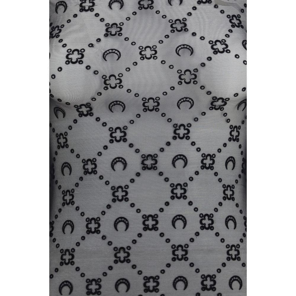 Marine Serre Black Polyamide Pattern Shirt