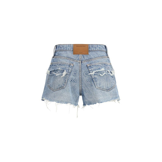 Alexander Wang Blue Cotton Bermuda Shorts