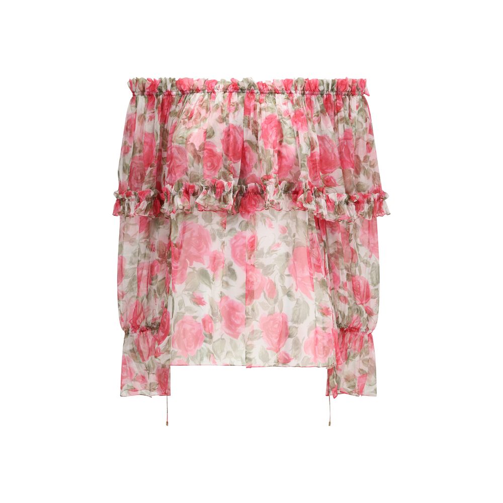 Chloé Multicolor Silk Pattern Shirt