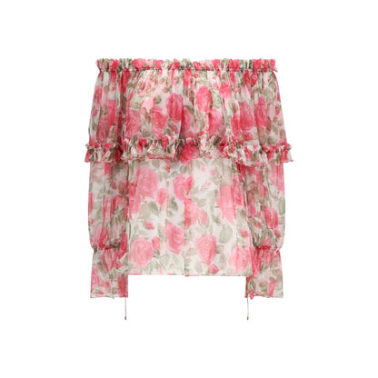 Chloé Multicolor Silk Pattern Shirt
