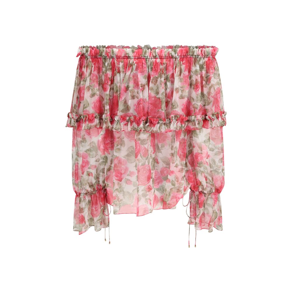 Chloé Multicolor Silk Pattern Shirt