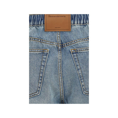 Alexander Wang Blue Cotton Bermuda Shorts