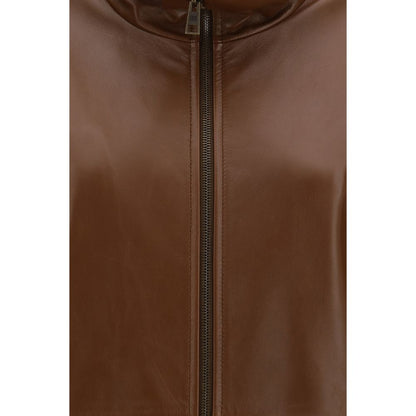 Balenciaga Brown Lamb Leather Clothing