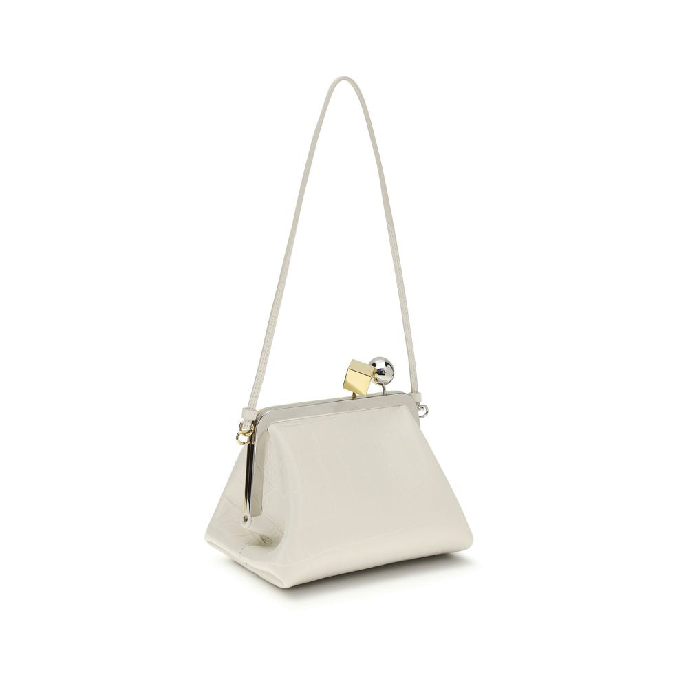 Jacquemus White Lamb Ovis Aries Aries Clutch Bag