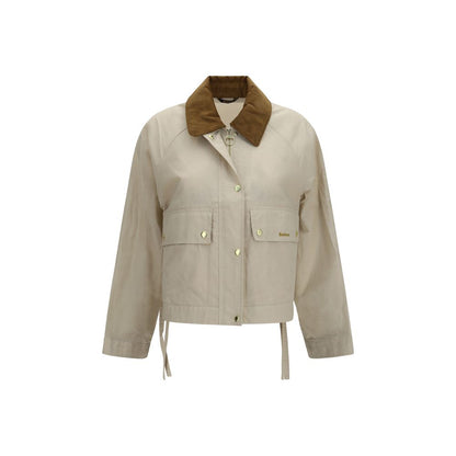 Barbour Beige Cotton Rain Coat