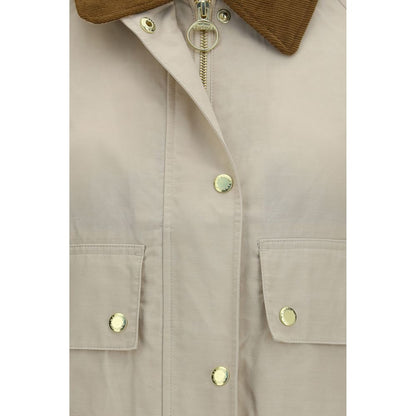 Barbour Beige Cotton Rain Coat