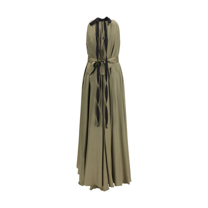 SA SU PHI Bicolor Polyester Long Dress