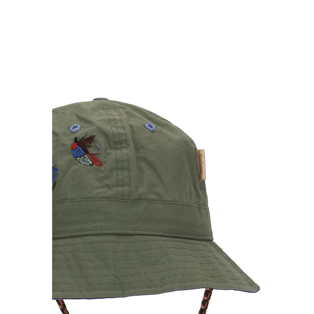 Barbour Bicolor Fabric Bucket Hat