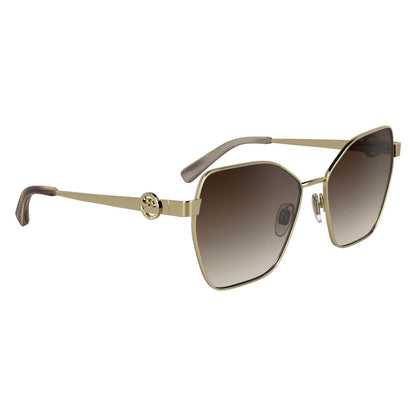 Longchamp Gold Metal Sunglasses