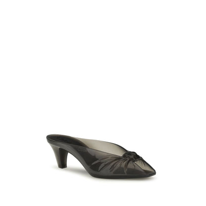 Chloé Gray Rubber Mules