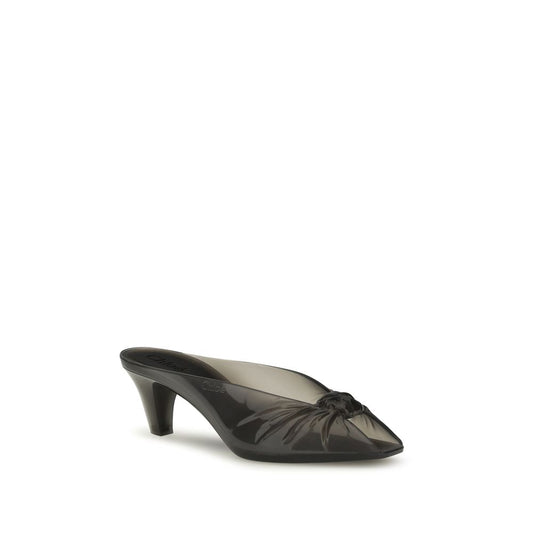 Chloé Gray Rubber Mules