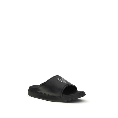 Y-3 Black Calf Leather Bos Taurus Sandals