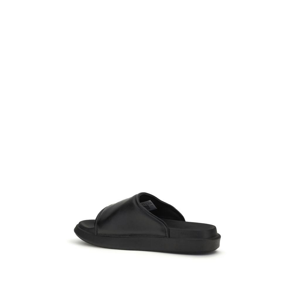 Y-3 Black Calf Leather Bos Taurus Sandals