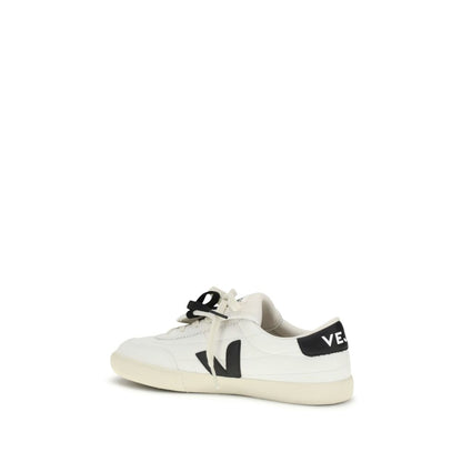 Veja White Calf Leather Bos Taurus Athletic Sneakers