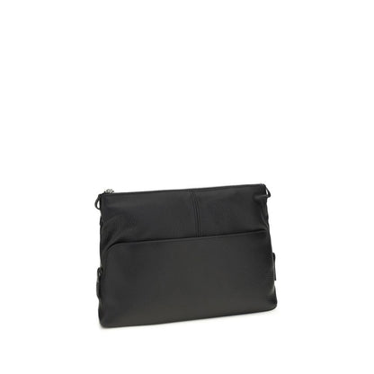 Maison Margiela Black Calf Leather Bos Taurus Clutch Bag