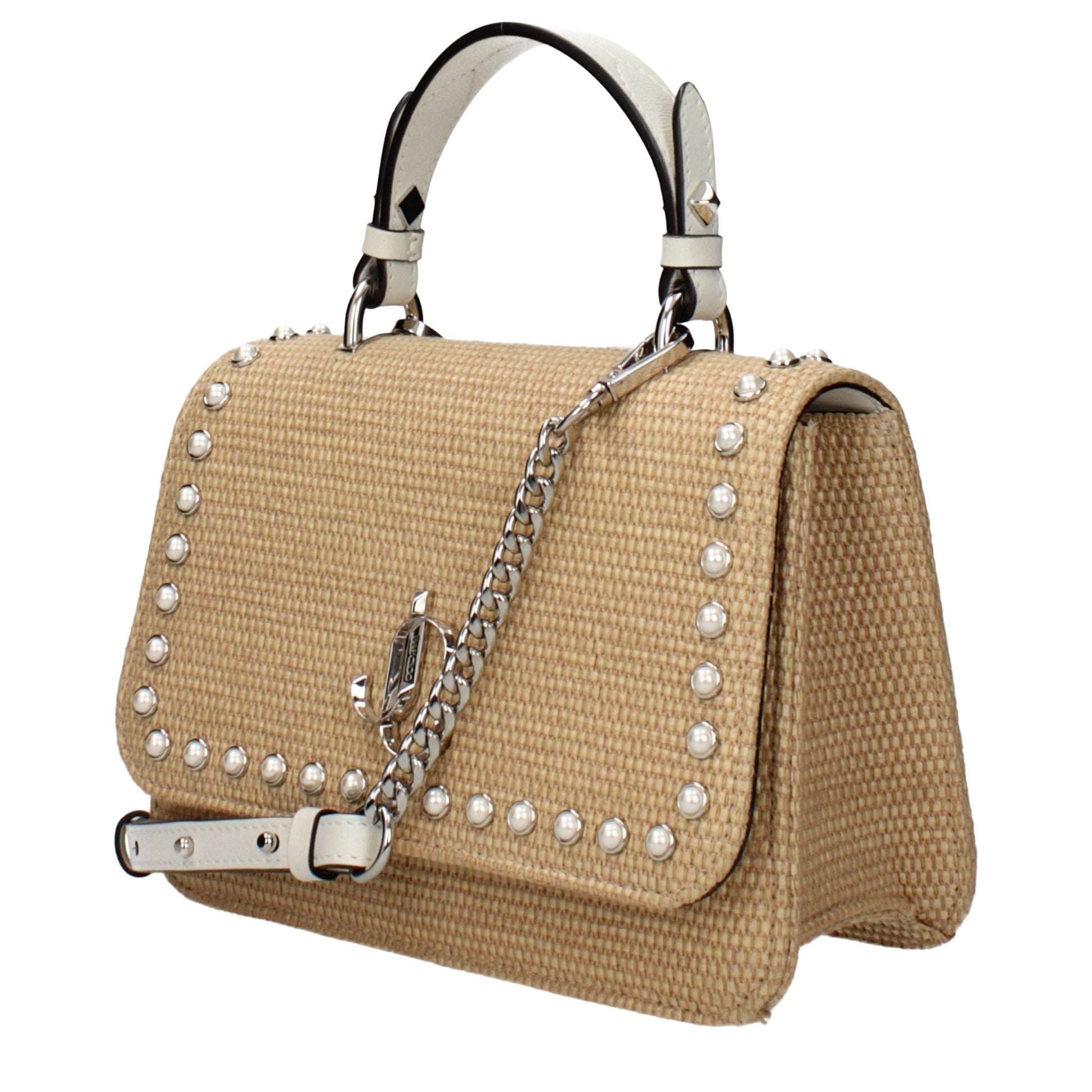 Jimmy Choo Beige Raffia Handbag