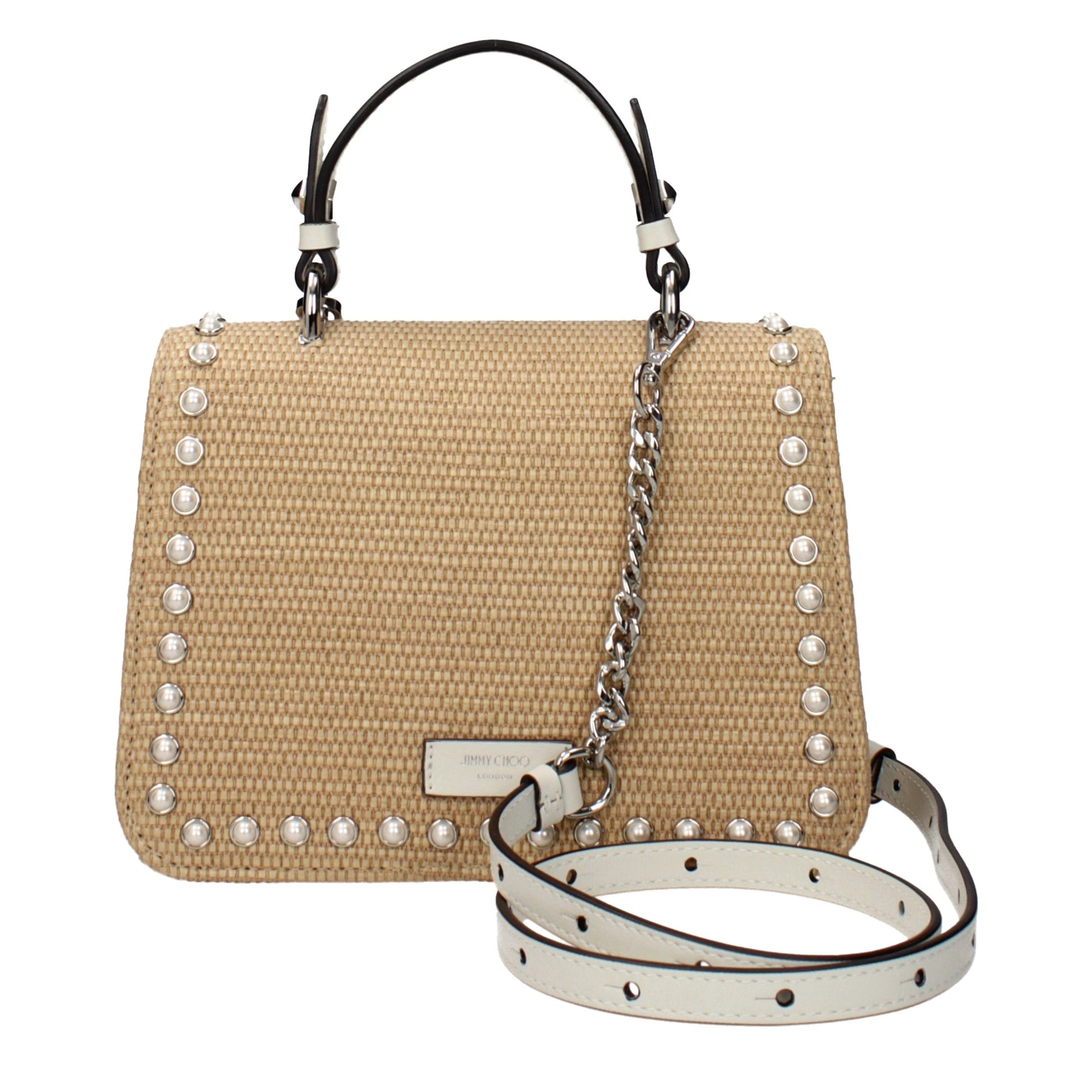 Jimmy Choo Beige Raffia Handbag