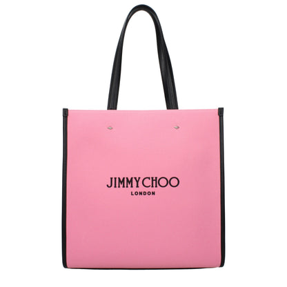 Jimmy Choo Pink Fabric Shoulder Bag