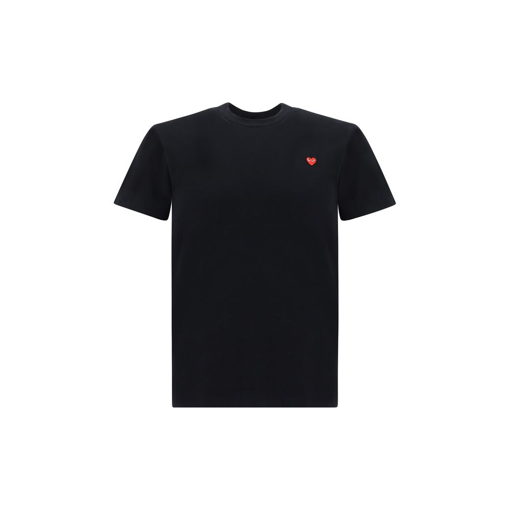 Comme Des Garçons Play Black Cotton T-Shirt