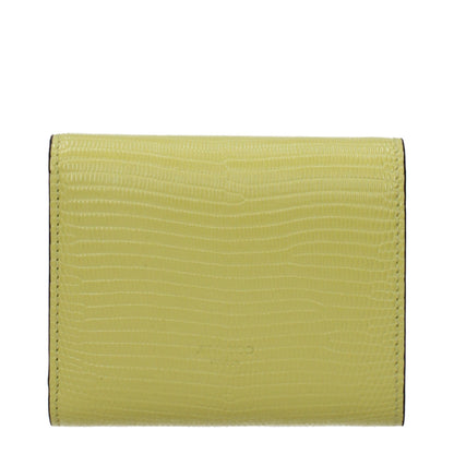 Jimmy Choo Yellow Leather Wallet
