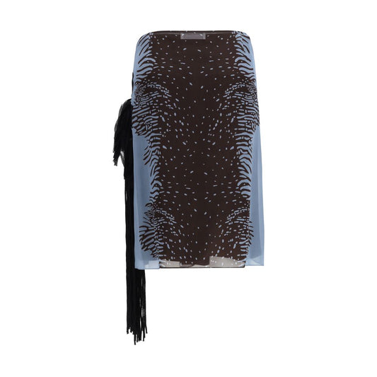 Ferragamo Multicolor Silk Skirt