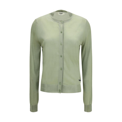 Fendi Bicolor Viscose Cardigan