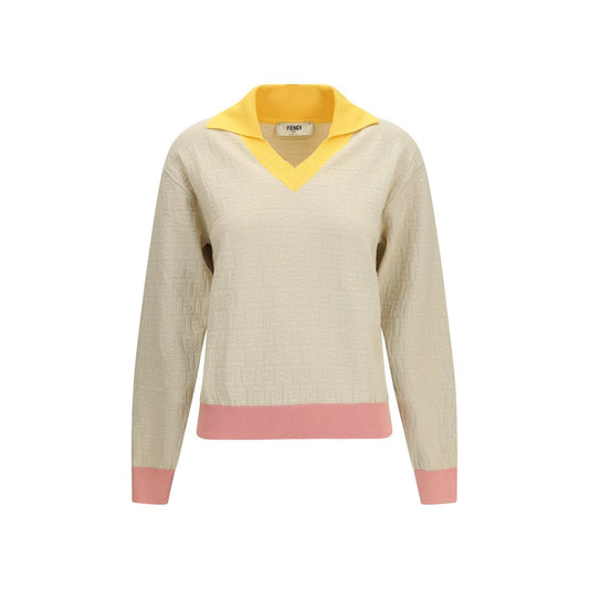 Fendi Beige Cotton Sweatshirt