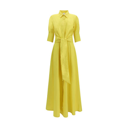 Sara Roka Bicolor Silk Casual Dress